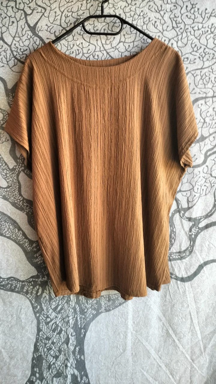 blouse marron